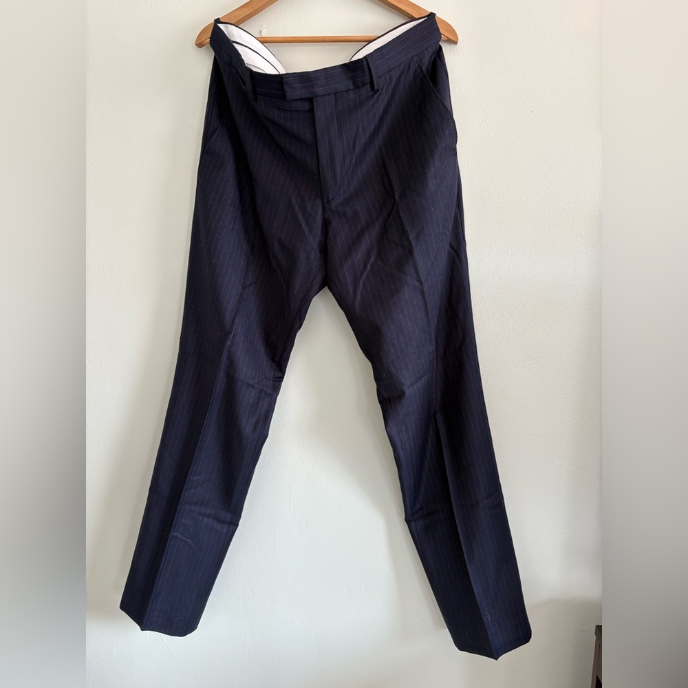 Men's H&M Navy Pinstripe Suit Pants